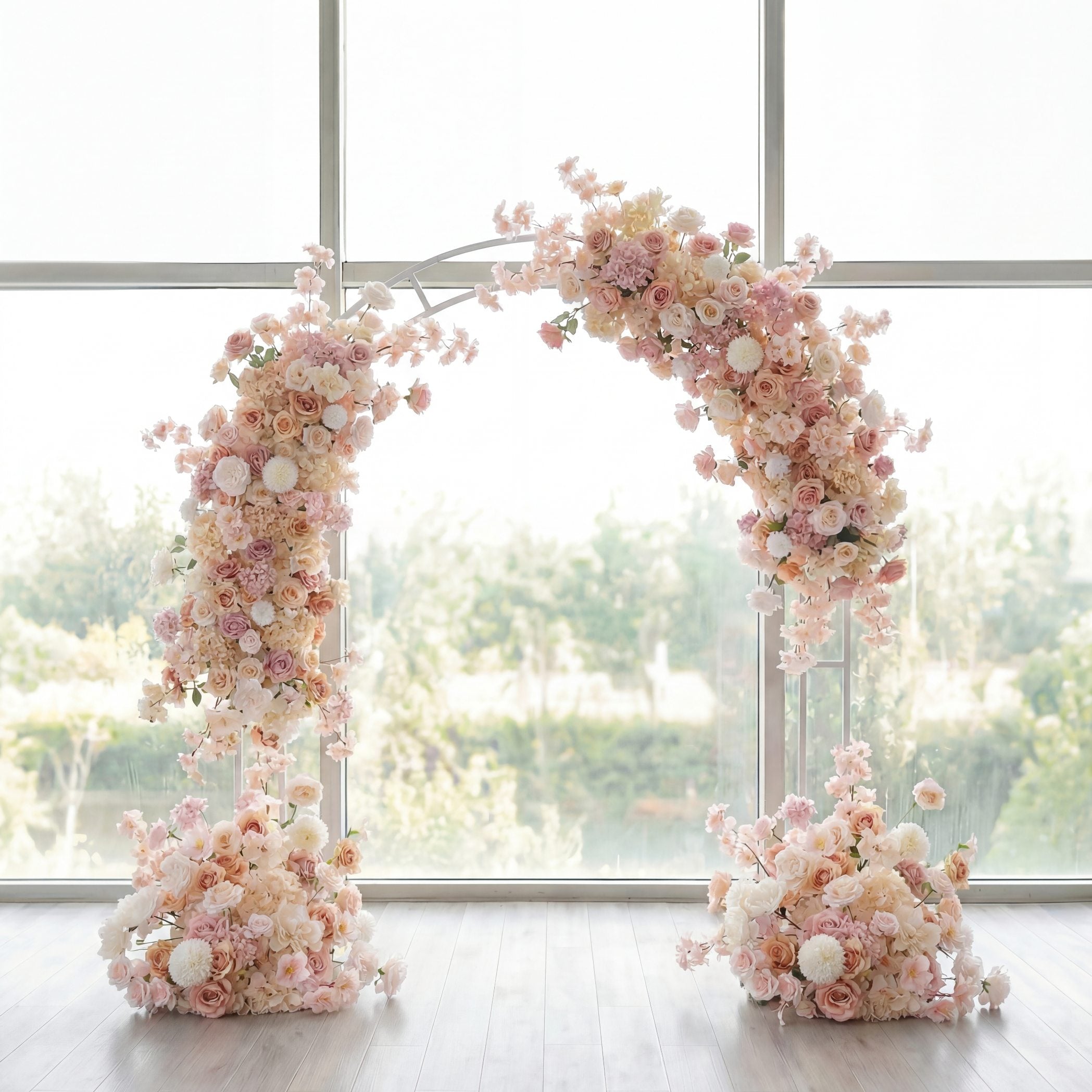 Roseytime Champagne Flower Set Flower Arch Arrangement #RTA458