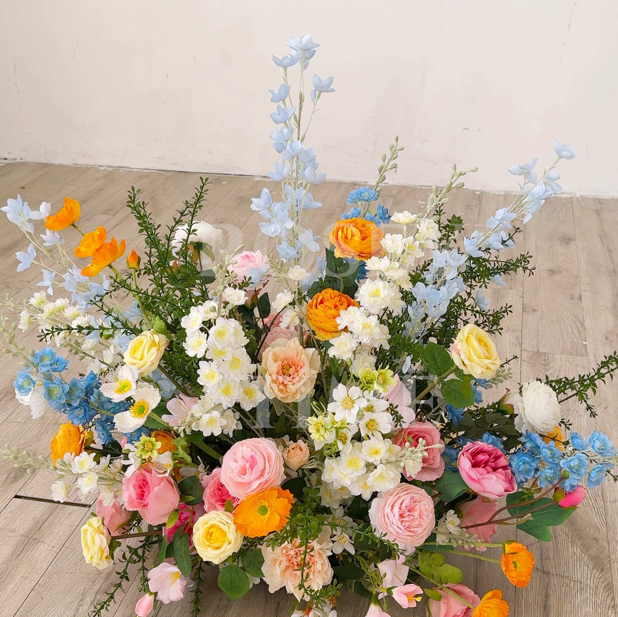 Roseytime Colorful Flower Floor Flower Wedding Aisle Arrangement #RTF002