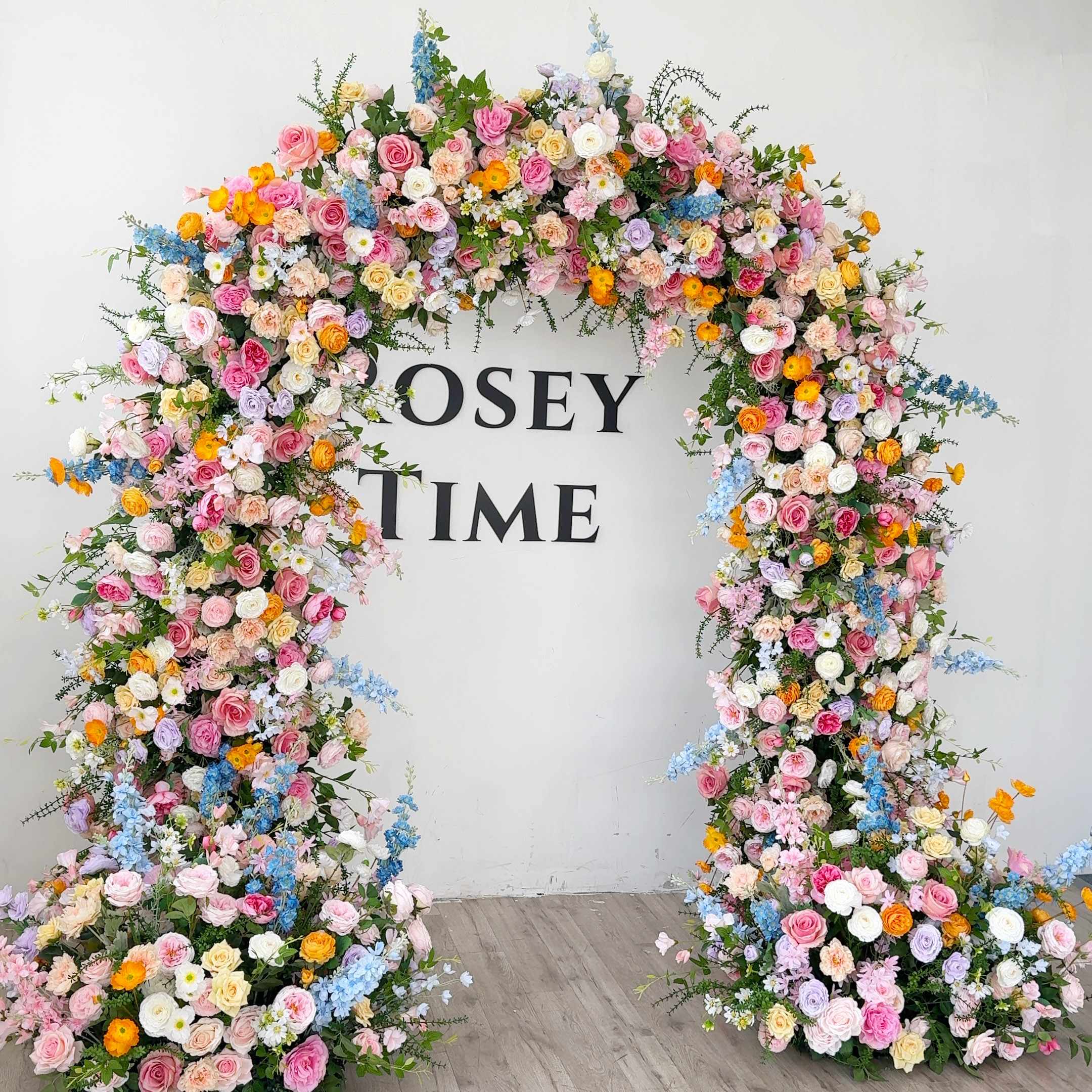 RoseyTime Colorful Flower Arch n-shape Round Arch #RTA410