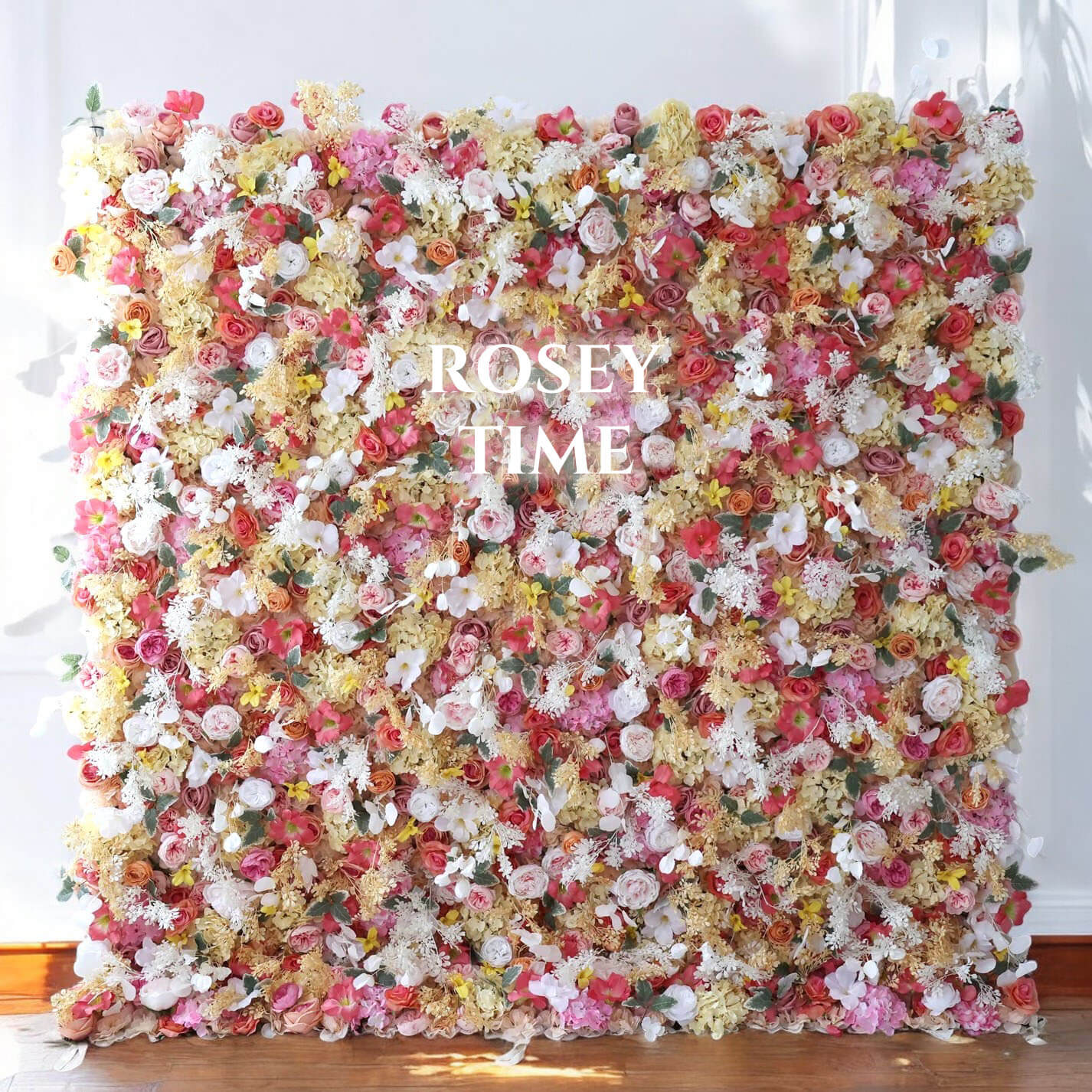 Roseytime 5D Spring Flower Wall Roll Up Fabric Back #RTW219