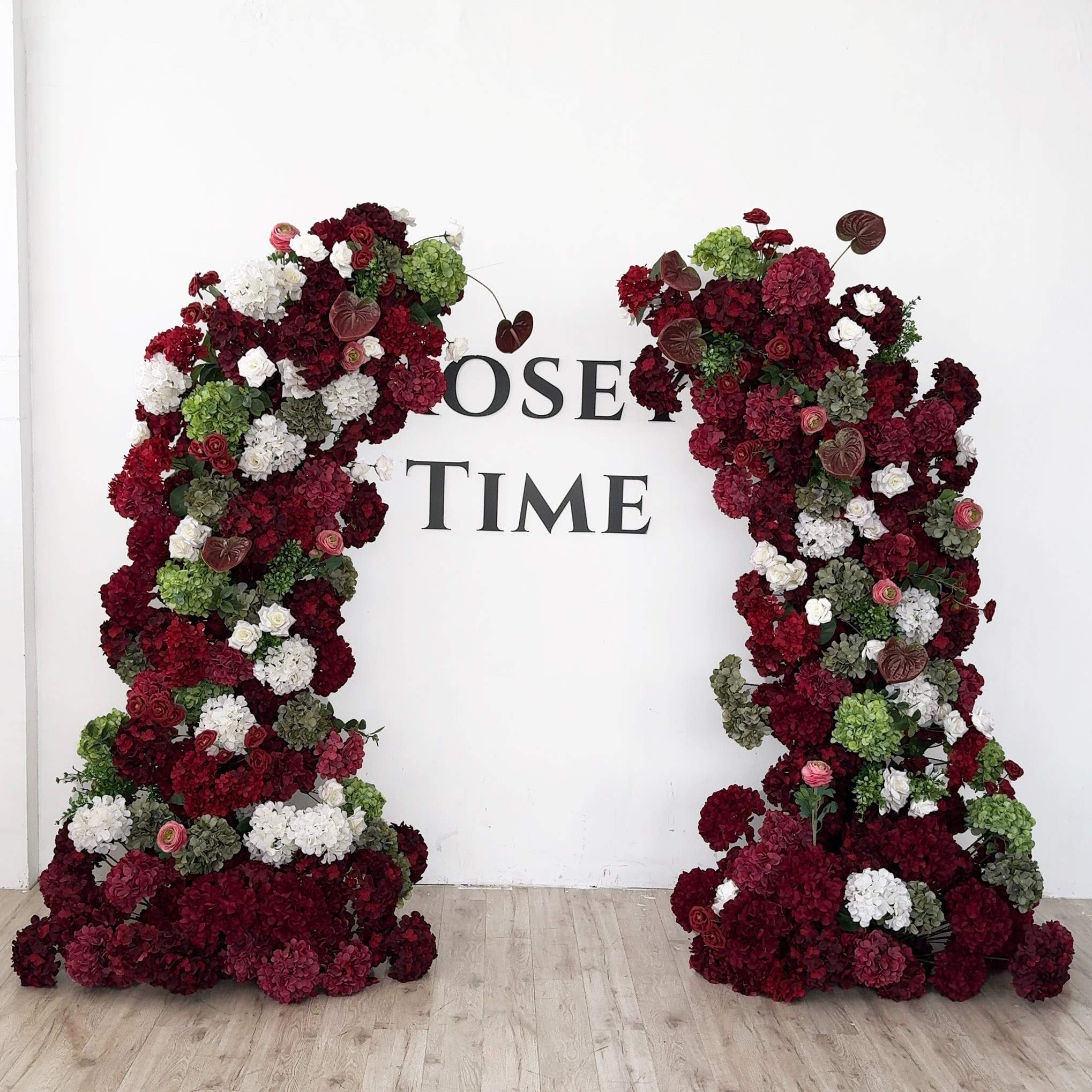 Roseytime 2026 Crimson Serenade Pillars Arch with Frame #RTP118