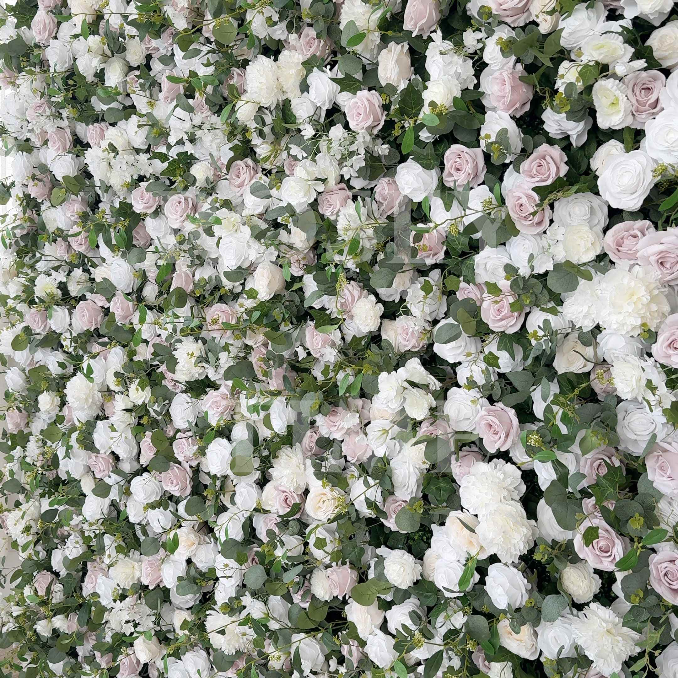 Roseytime 5D Dusty Rose Flower Wall Roll Up Fabric Back #RTW370