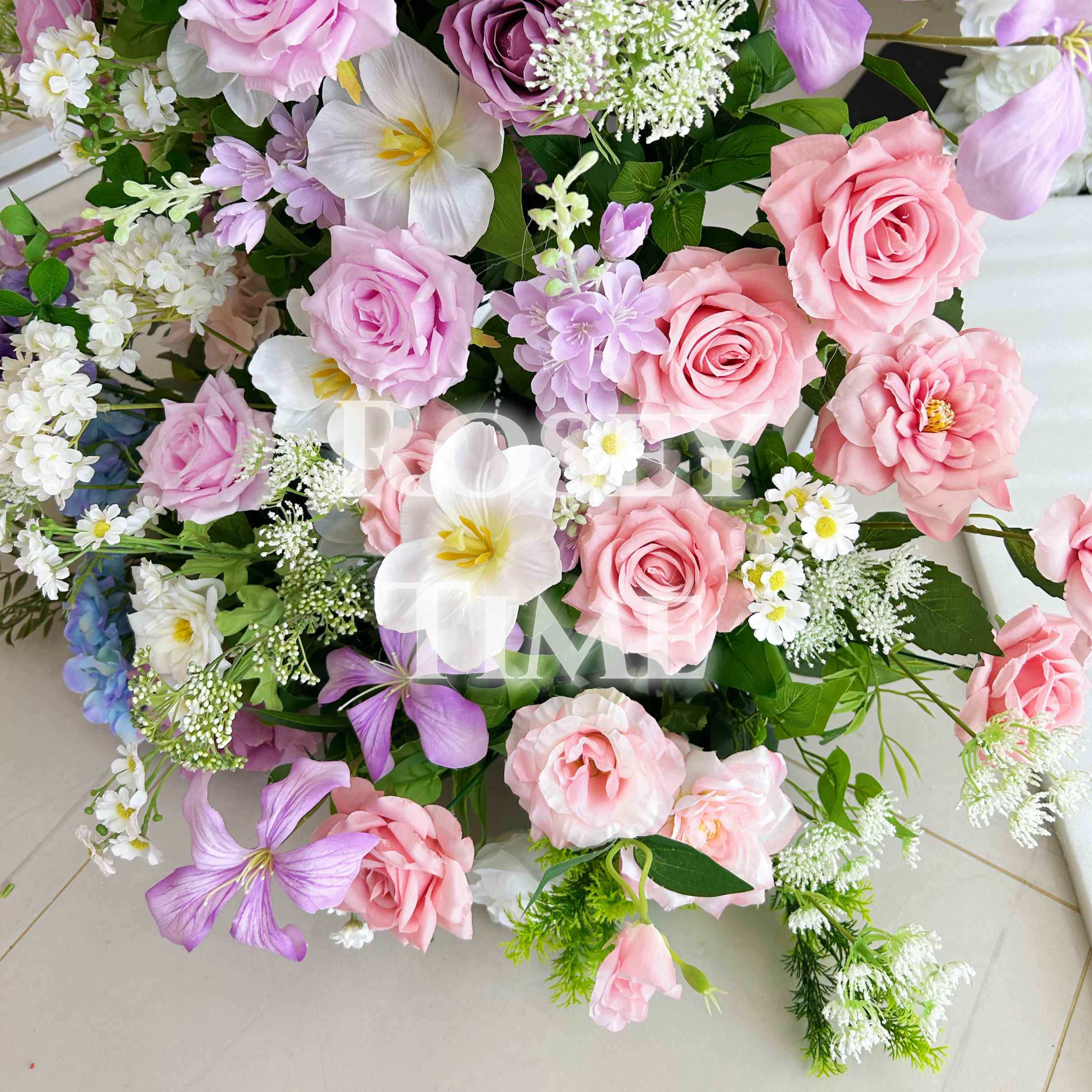 💥BF-Sale: Spring Colorful Flower Pillars Arch with Frame #RTP059