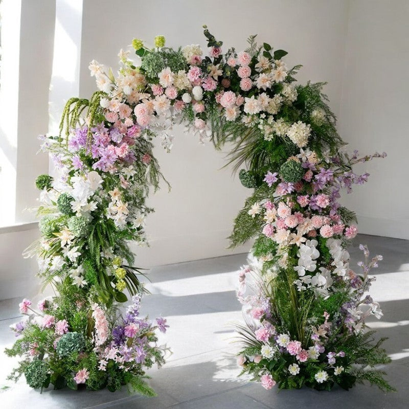 💥BF-Sale: Pink Colorful Flower Arch n-shape Round Arch #RTA119