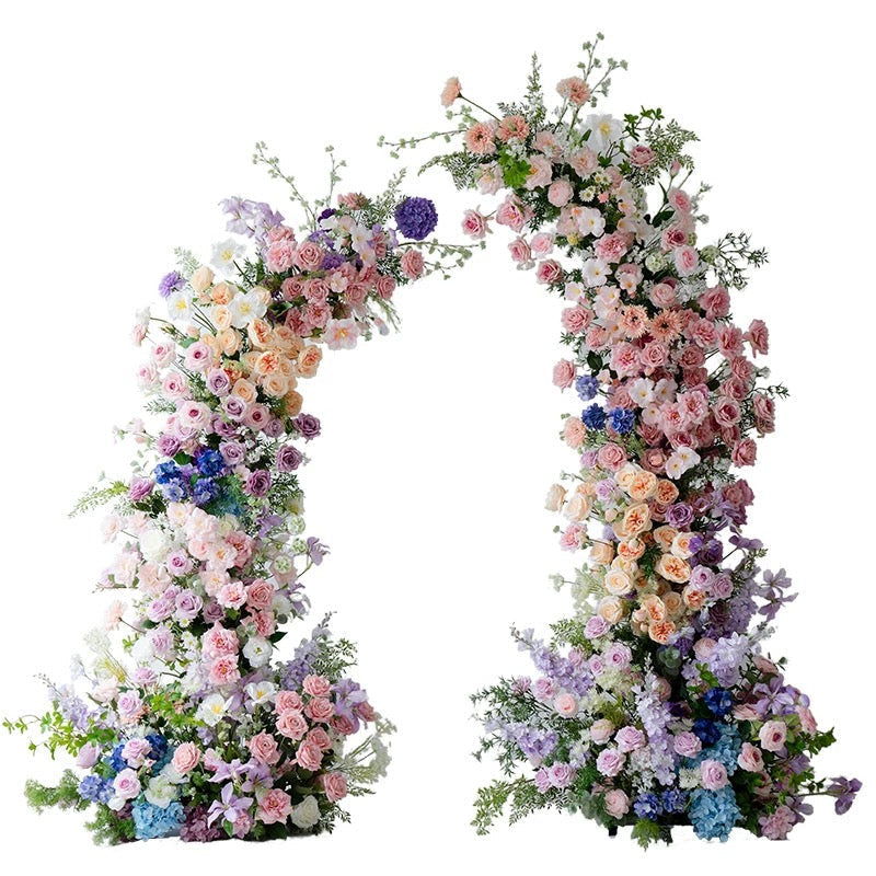 💥BF-Sale: Spring Colorful Flower Pillars Arch with Frame #RTP059