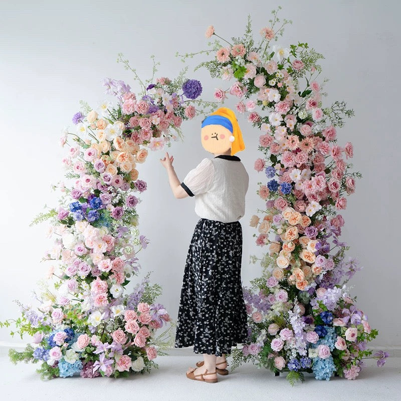 💥BF-Sale: Spring Colorful Flower Pillars Arch with Frame #RTP059