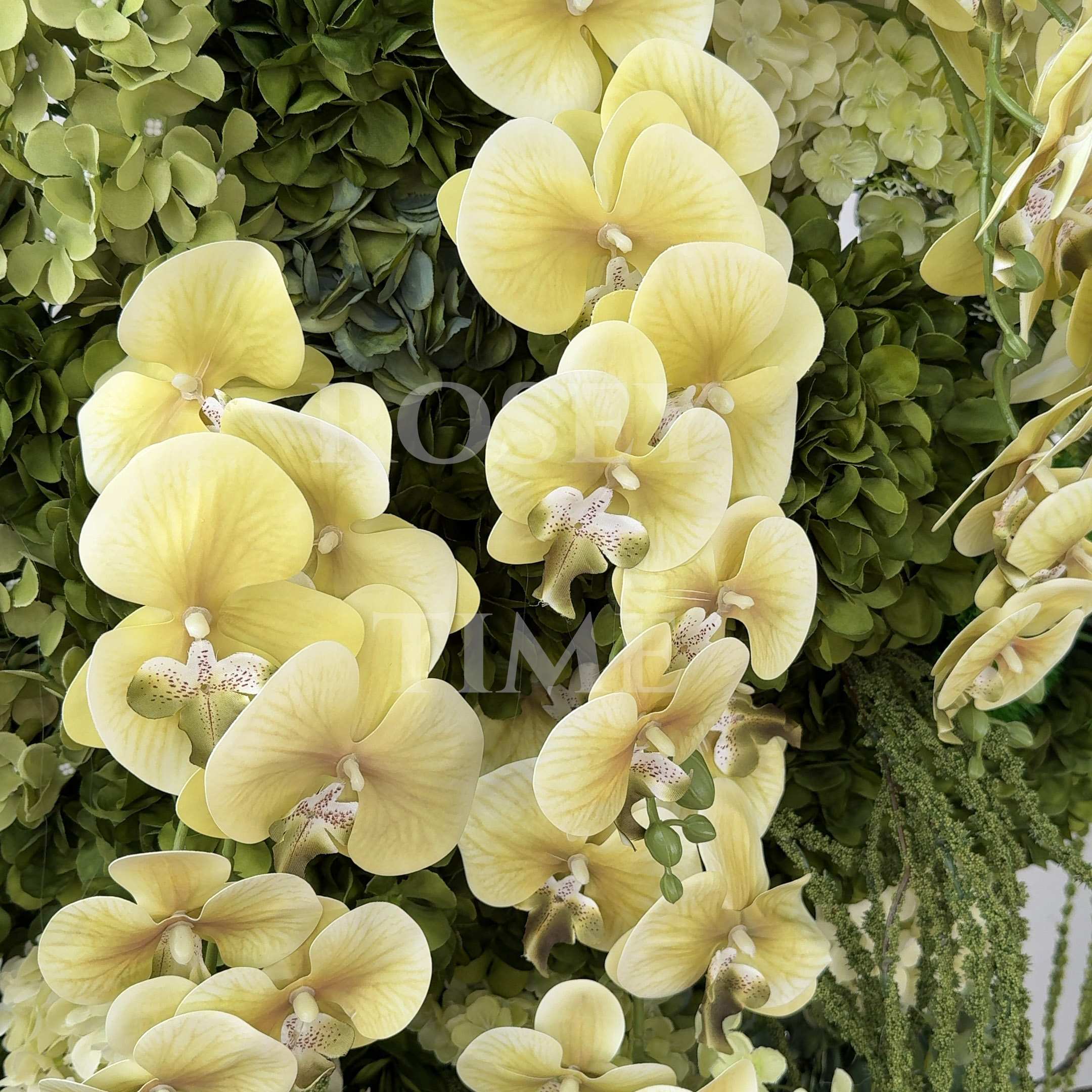 Roseytime 2026 Dark Green Flower Pillars Arch with Frame #RTP125