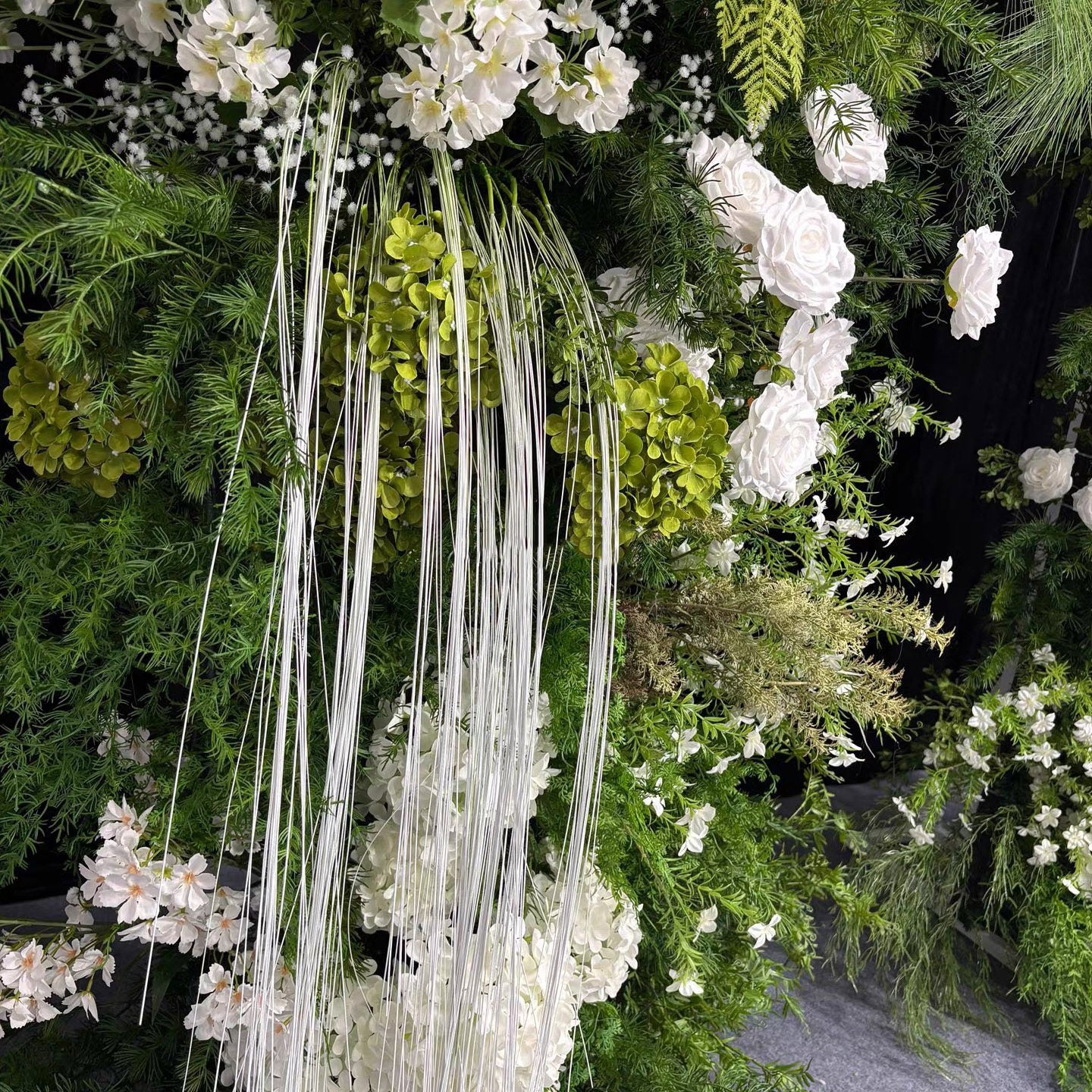 Roseytime Greenery Flower Pillars Arch with Frame #RTP131