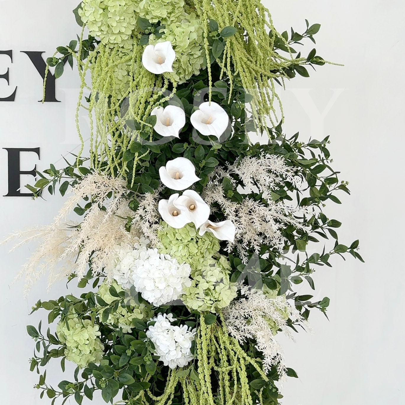 RoseyTime Evergreen Romance Flower Arch n-shape Round Arch #RTA478