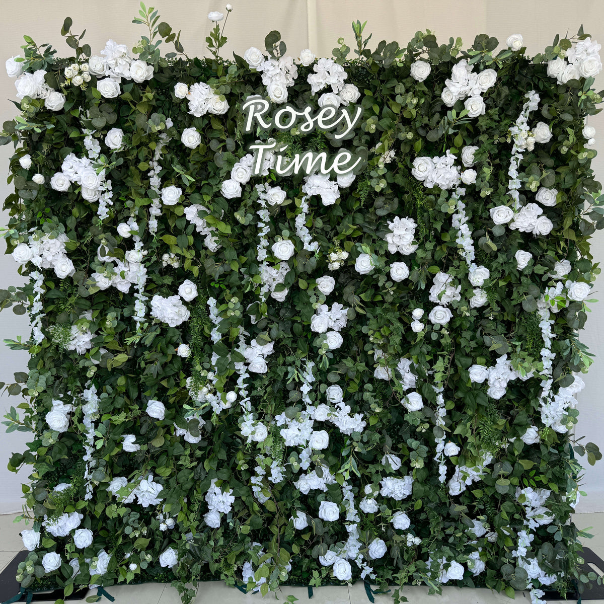 greenery flower wall