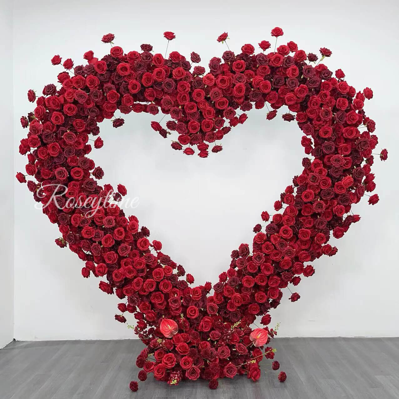 💥BF-Sale: Red Heart Flower Arches Set Foam Back With Frame