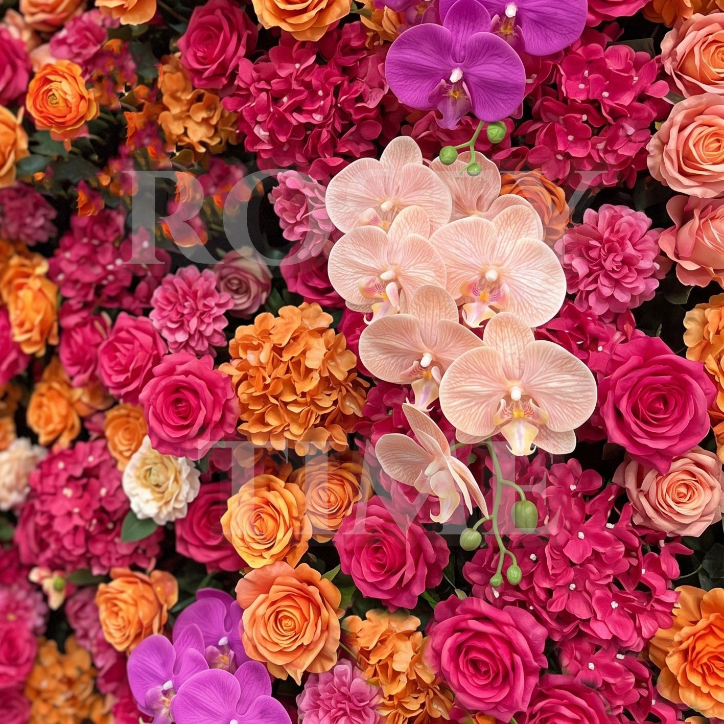 New Sale: 5D Berry Bloom Flower Wall Roll Up Fabric Back #RTW454