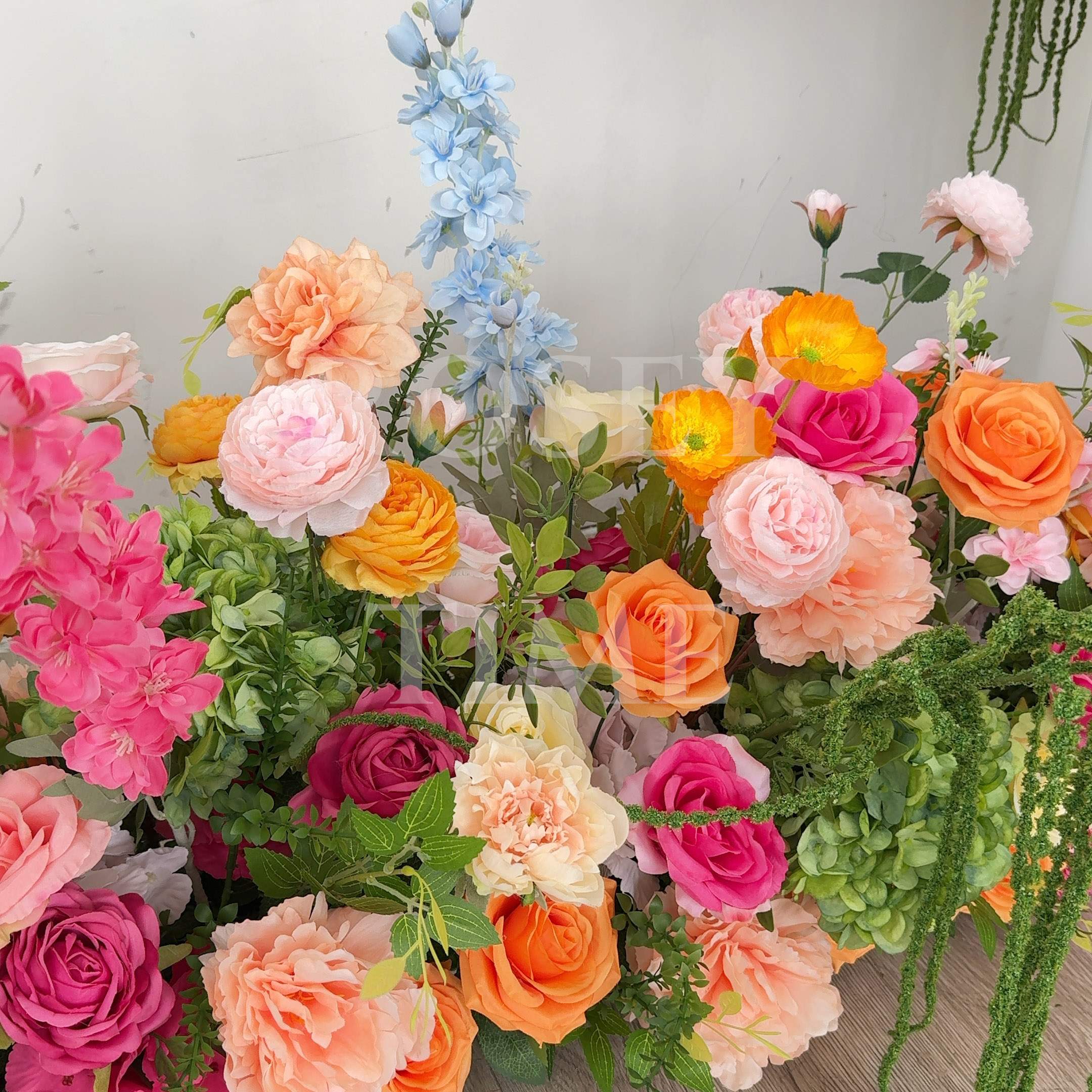 Roseytime Lush Frenzy Flower Floor Flower Wedding Aisle Arrangement #RTF010