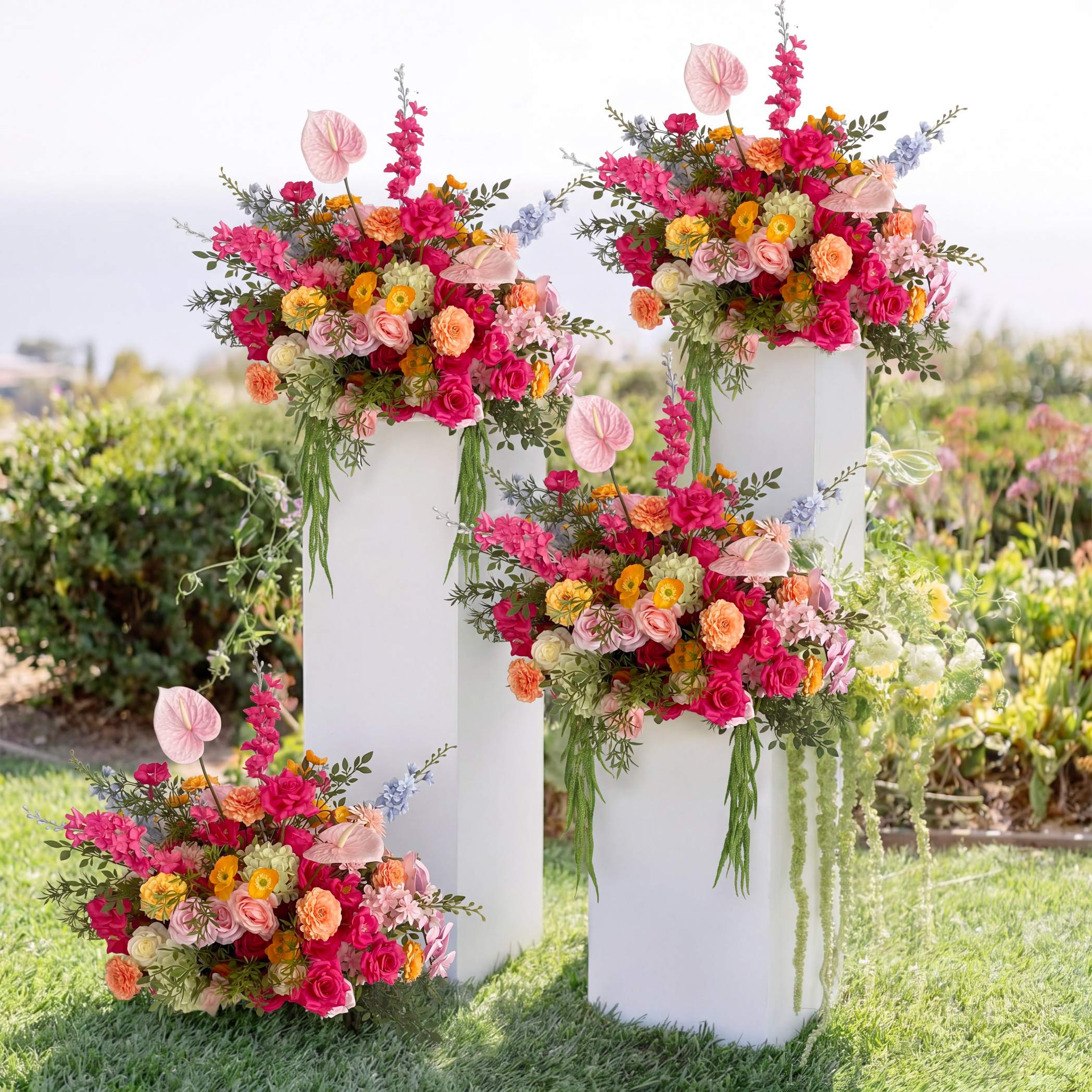 Roseytime Vivid Drapel Flower Set #RTS022