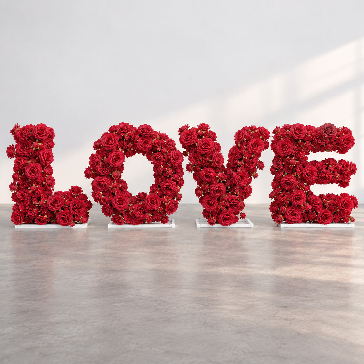 RoseyTime Red Rose LOVE Letters for Wedding, Proposal & Event Decor