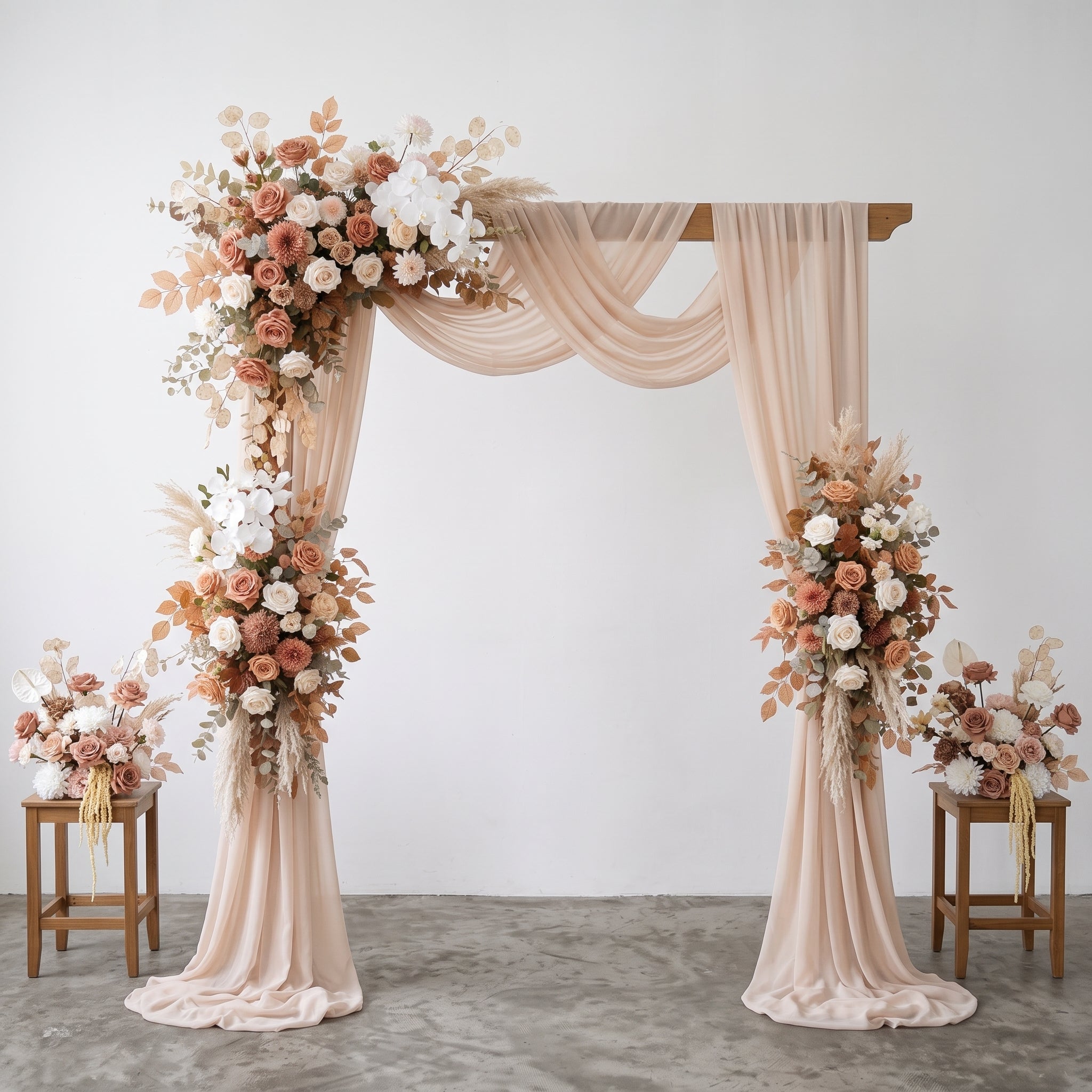 Roseytime Mocha Cedar Flower Set Flower Arch Arrangement #RTA505