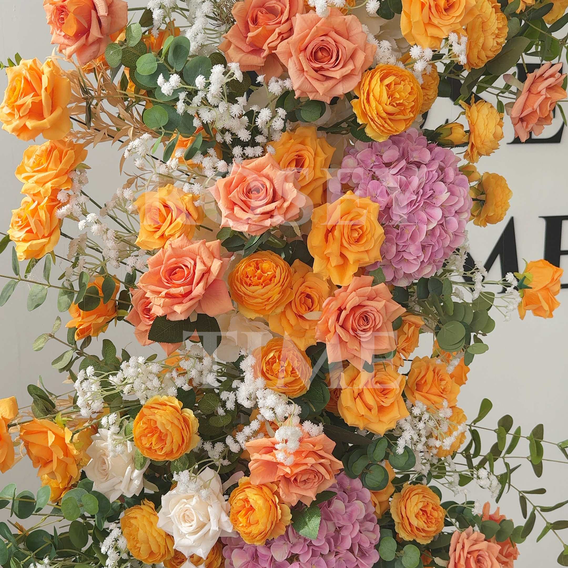 Roseytime Orange&Yellow Flower Set Flower Arch Arrangement #RTA451