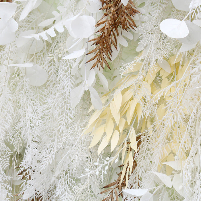 💥BF-SALE: 5D White Pampas Wall Roll Up Fabric Back #RTW113