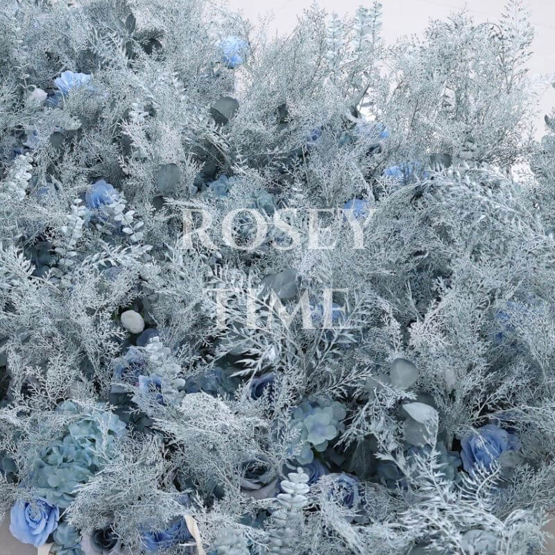 Roseytime 5D Gender Reveal Pampas Flower Wall Roll Up Fabric Back #RTW221
