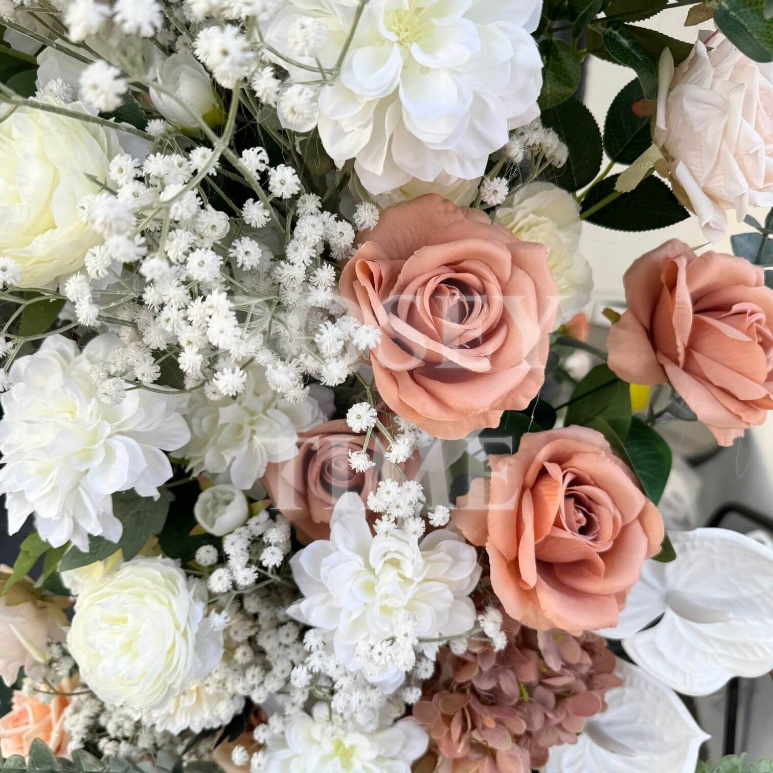 Roseytime Flower Pillars Arch with Frame #RTP015