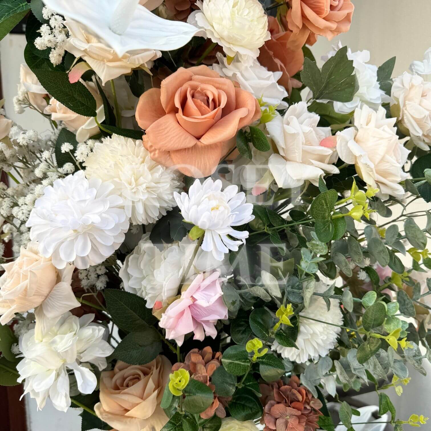 Roseytime Flower Pillars Arch with Frame #RTP015