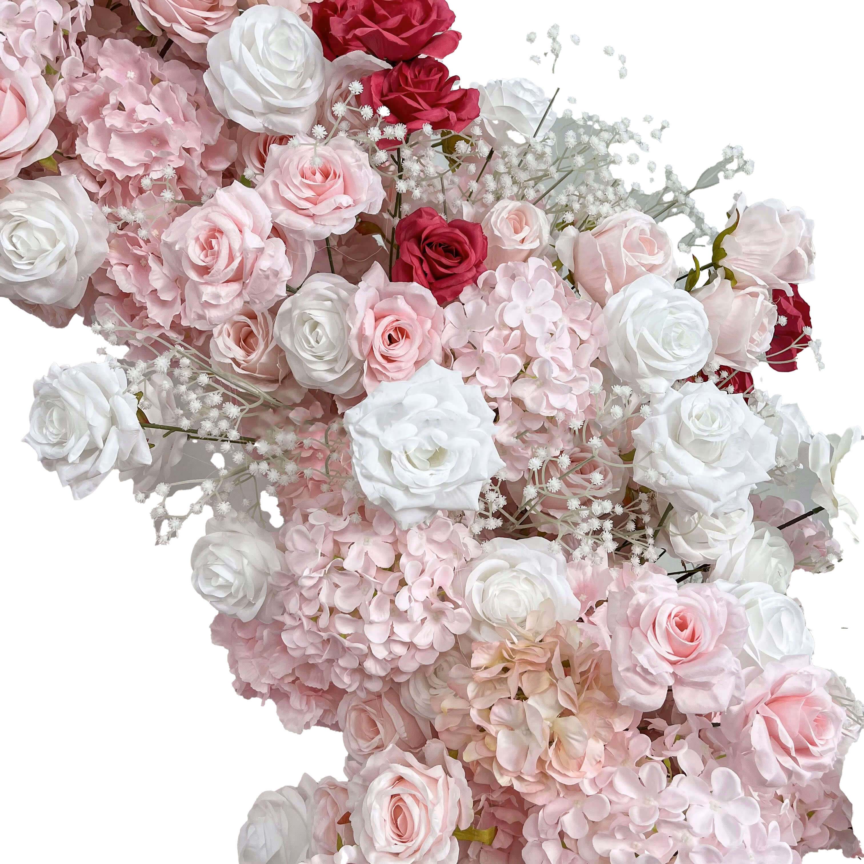 RoseyTime Pink Flower Arch n-shape Round Arch #RTA131