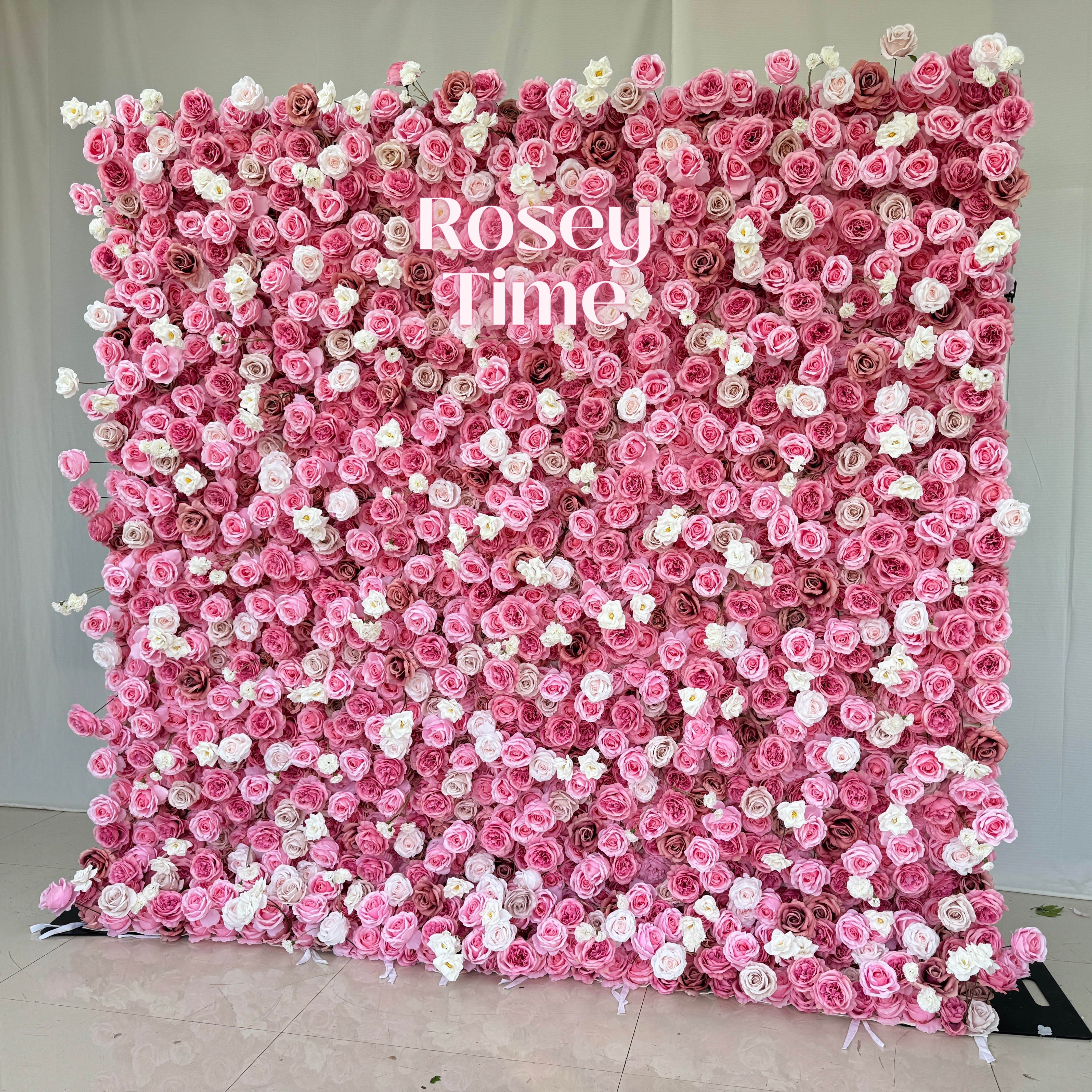 5d pink flower wall