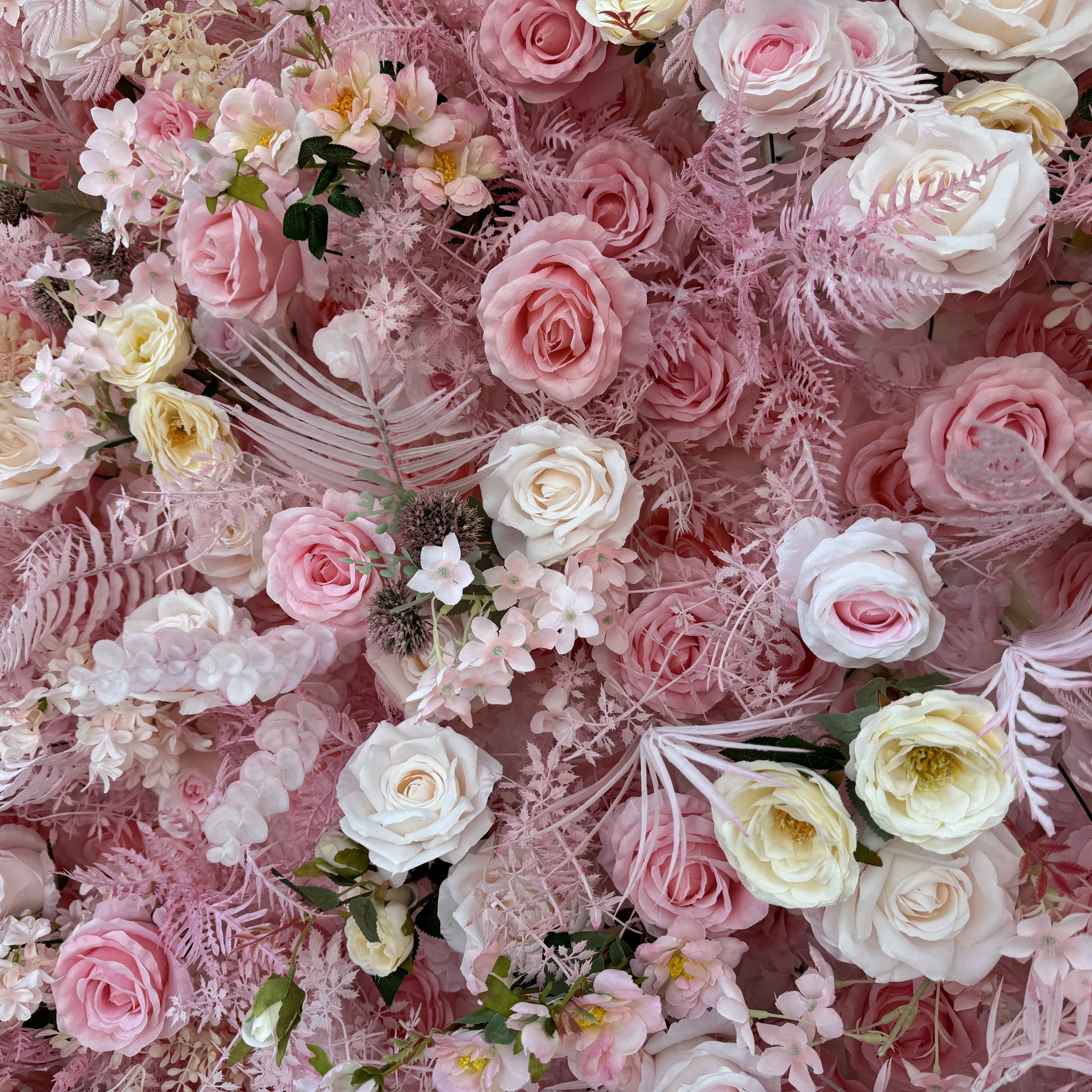In Stock Sale: 8x4ft Pink Flower Wall Roll Up Fabric Back #RTW047