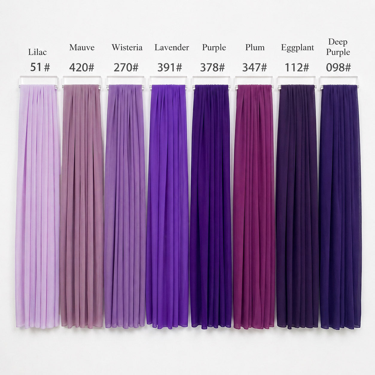 RoseyTime Purple Colors Wedding Stretch Drapes Set 16pc