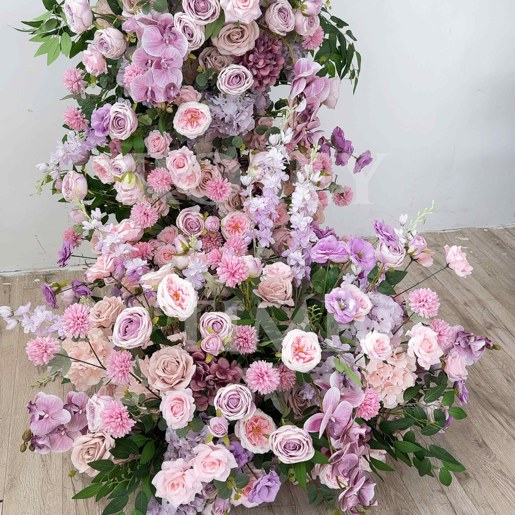 Roseytime 2026 Lavender Elegance Flower Pillars Arch with Frame #RTP117