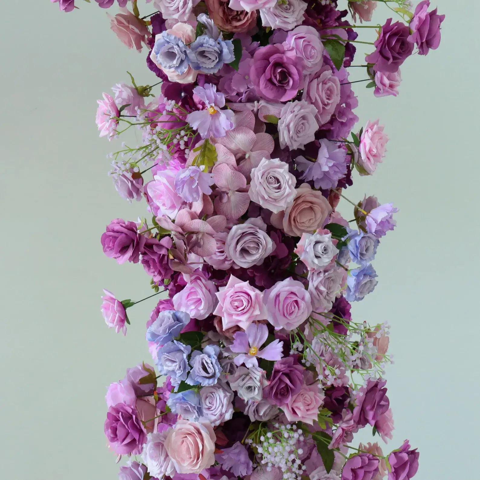 Roseytime Purple Flower Round Arch With Frame 8ftx8ft #RTA072