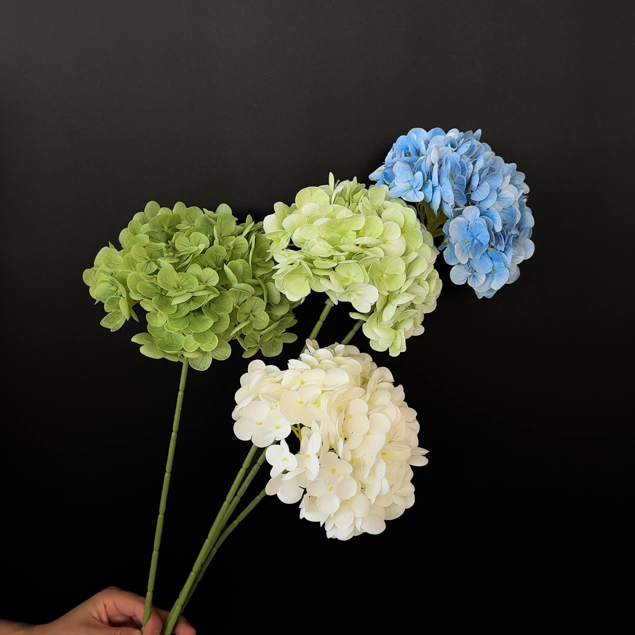 (100PC) Real Touch Hydrangea Faux Flower Bundle Sale