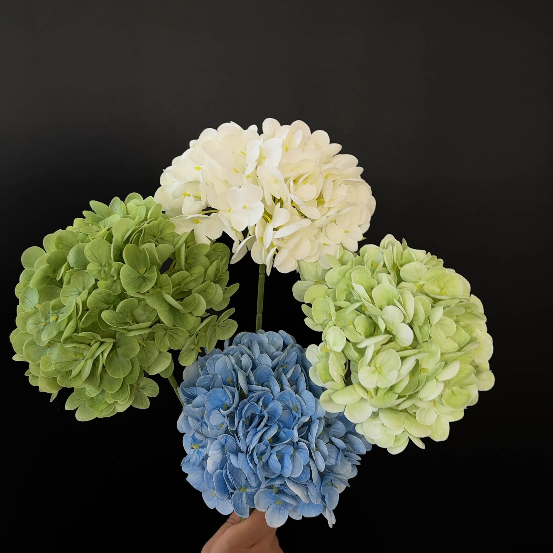 (100PC) Real Touch Hydrangea Faux Flower Bundle Sale