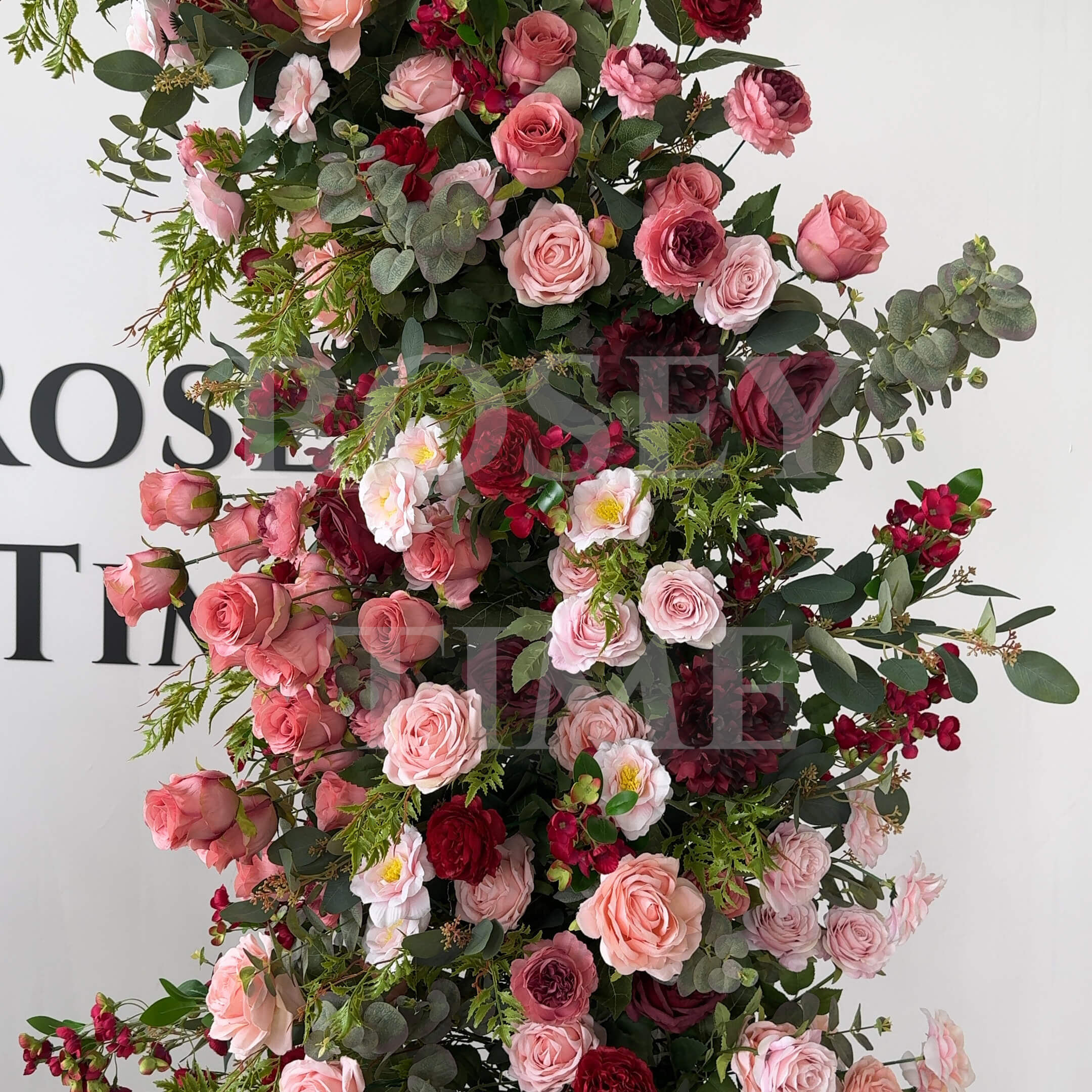 RoseyTime Wedding Floral Pillars Arch Retro With Frame #RTP018