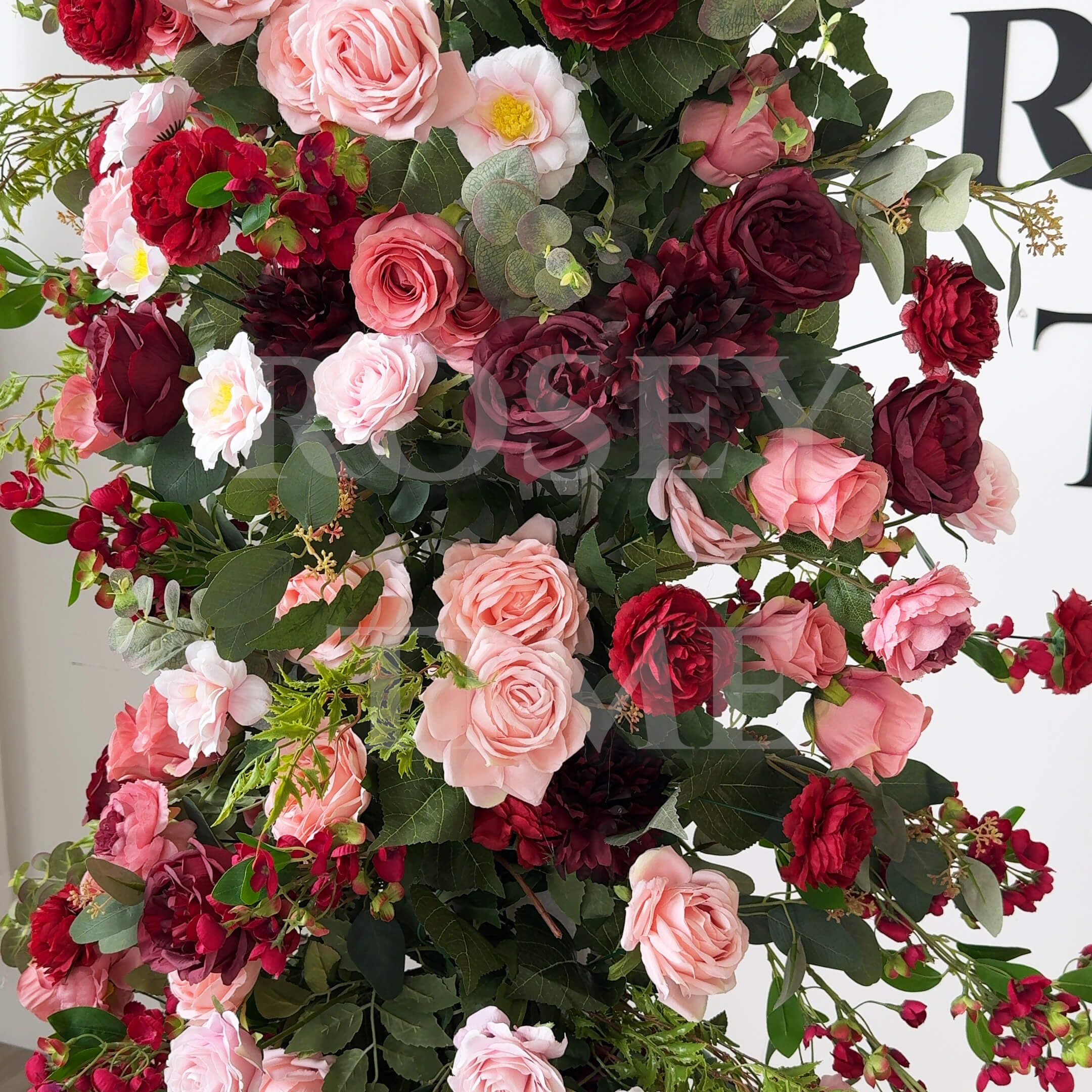 RoseyTime Wedding Floral Pillars Arch Retro With Frame #RTP018