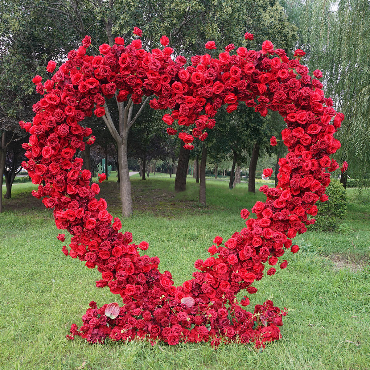 💥BF-Sale: Red Heart Flower Arches Set Foam Back With Frame
