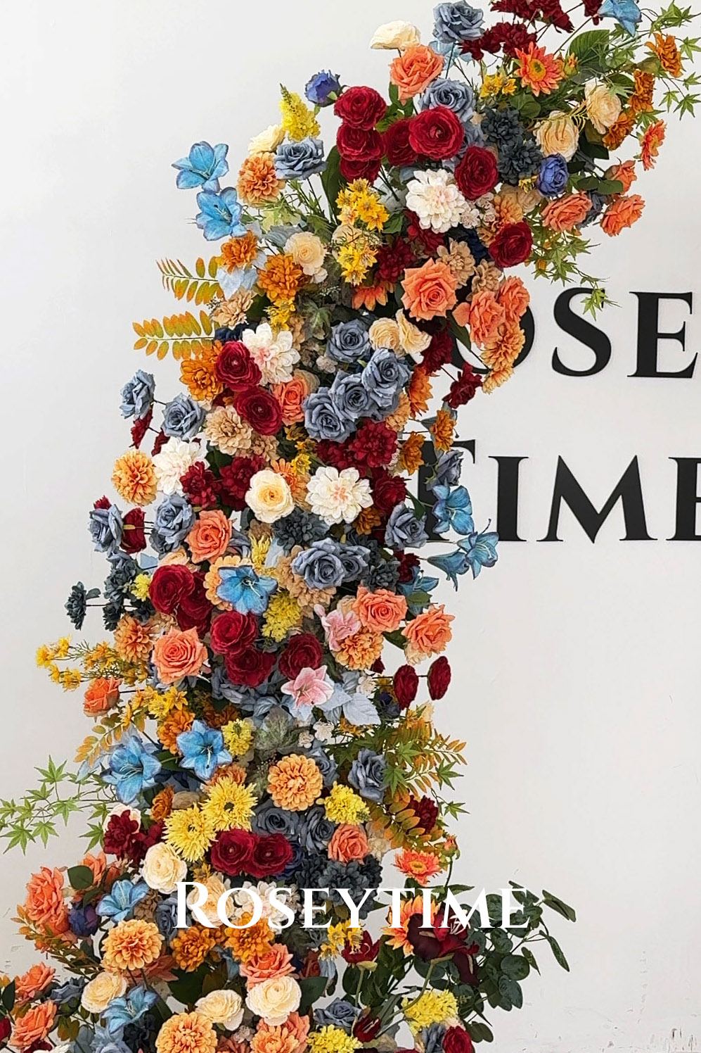 Roseytime Autumn Nocturne Flower Pillars Arch with Frame #RTP016