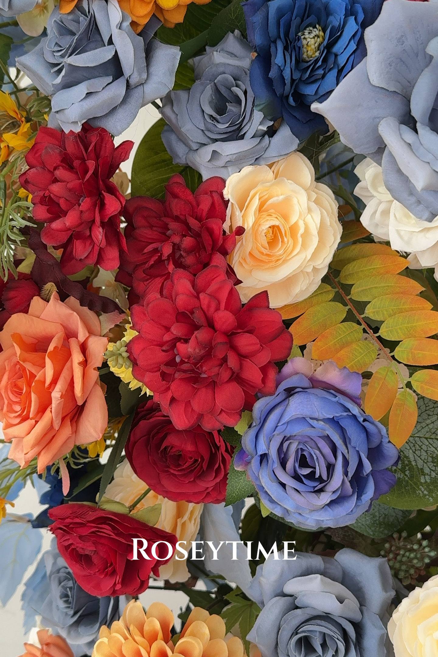 Roseytime Autumn Nocturne Flower Pillars Arch with Frame #RTP016