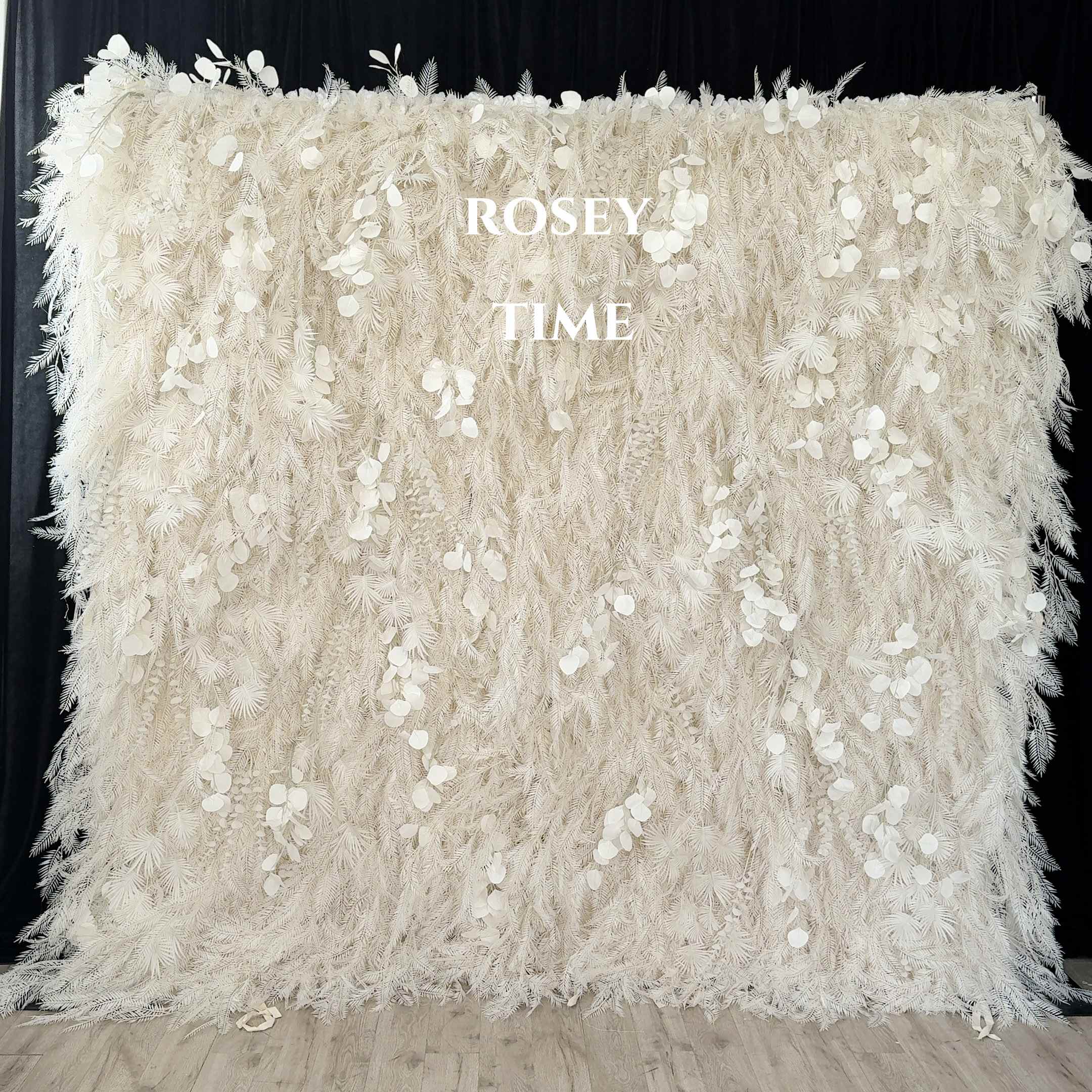 Roseytime 5D Pampas Wall Roll Up Fabric Back #RTW263