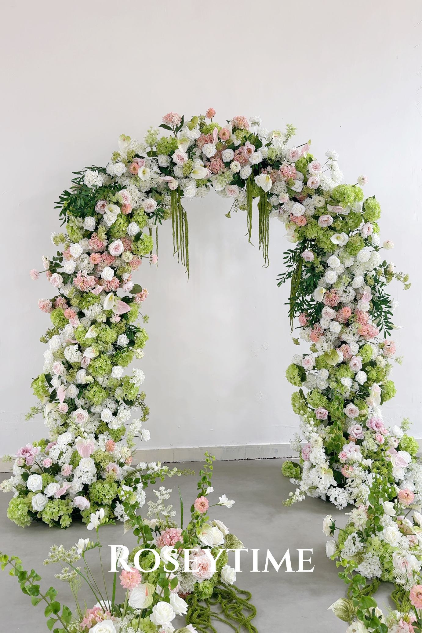 RoseyTime Manor Frond Flower Arch n-shape Round Arch #RTA485