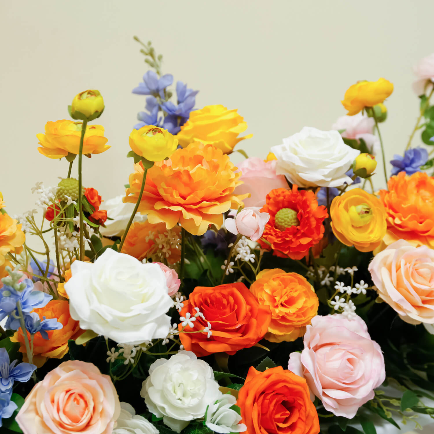 Roseytime Spring Colorful Flower Runner Table Flower Decor#RTR081