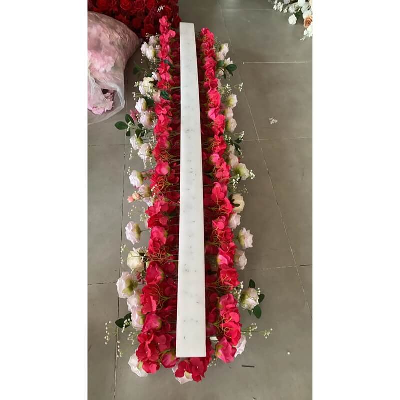 Roseytime Pink Flower Runner Table Flower Decor#RTR082