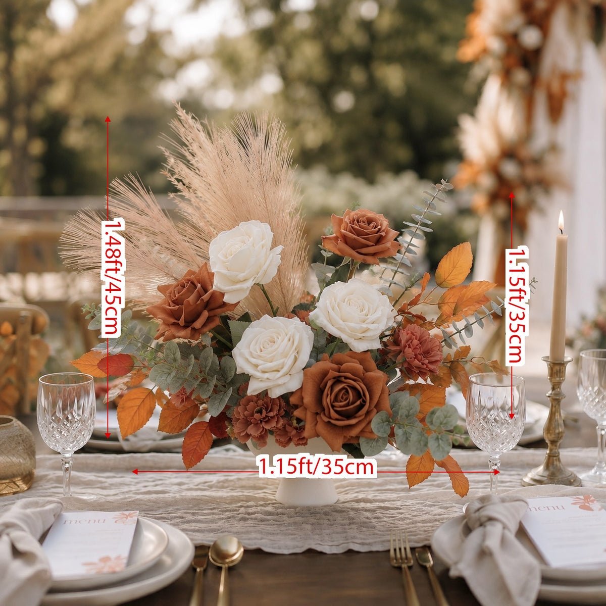 Roseytime Juliette Woodland Small Table Flower Arrangement #RTT018