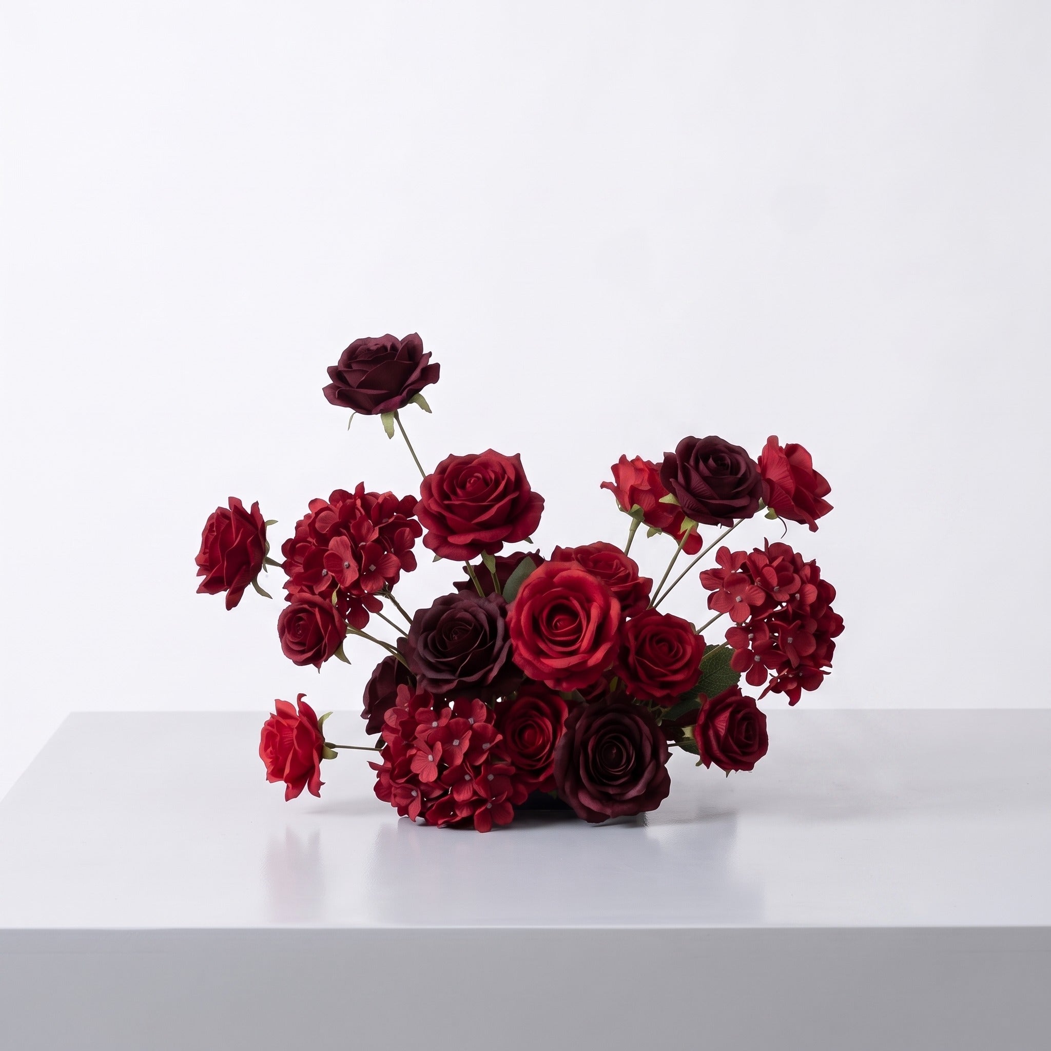 Roseytime Rosso Royale Table Flower Arrangement #RTT026