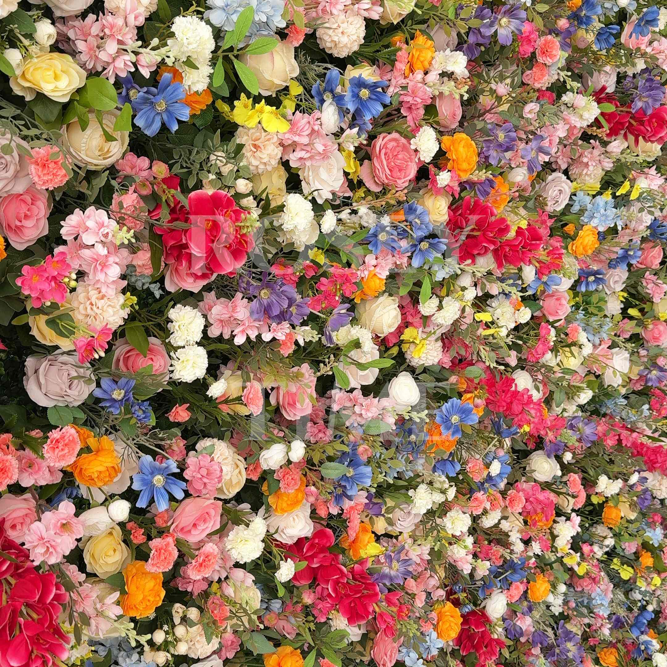 Roseytime 5D Wild Flower Wall Roll Up Fabric Back #RTW128
