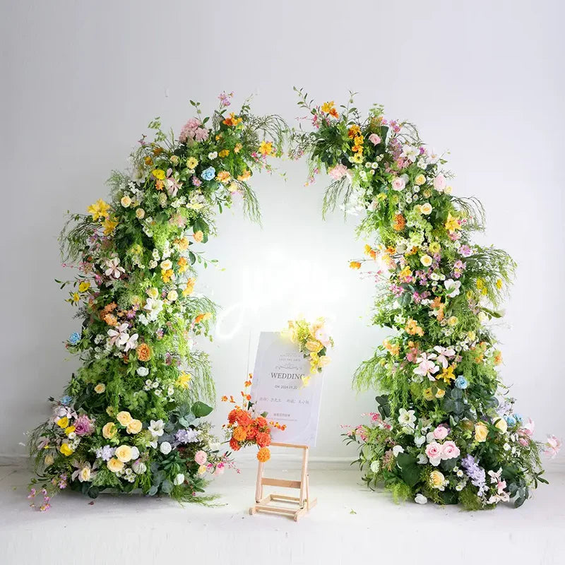 💥BF-Sale: Spring Colorful Flower Pillars Arch with Frame #RTP060
