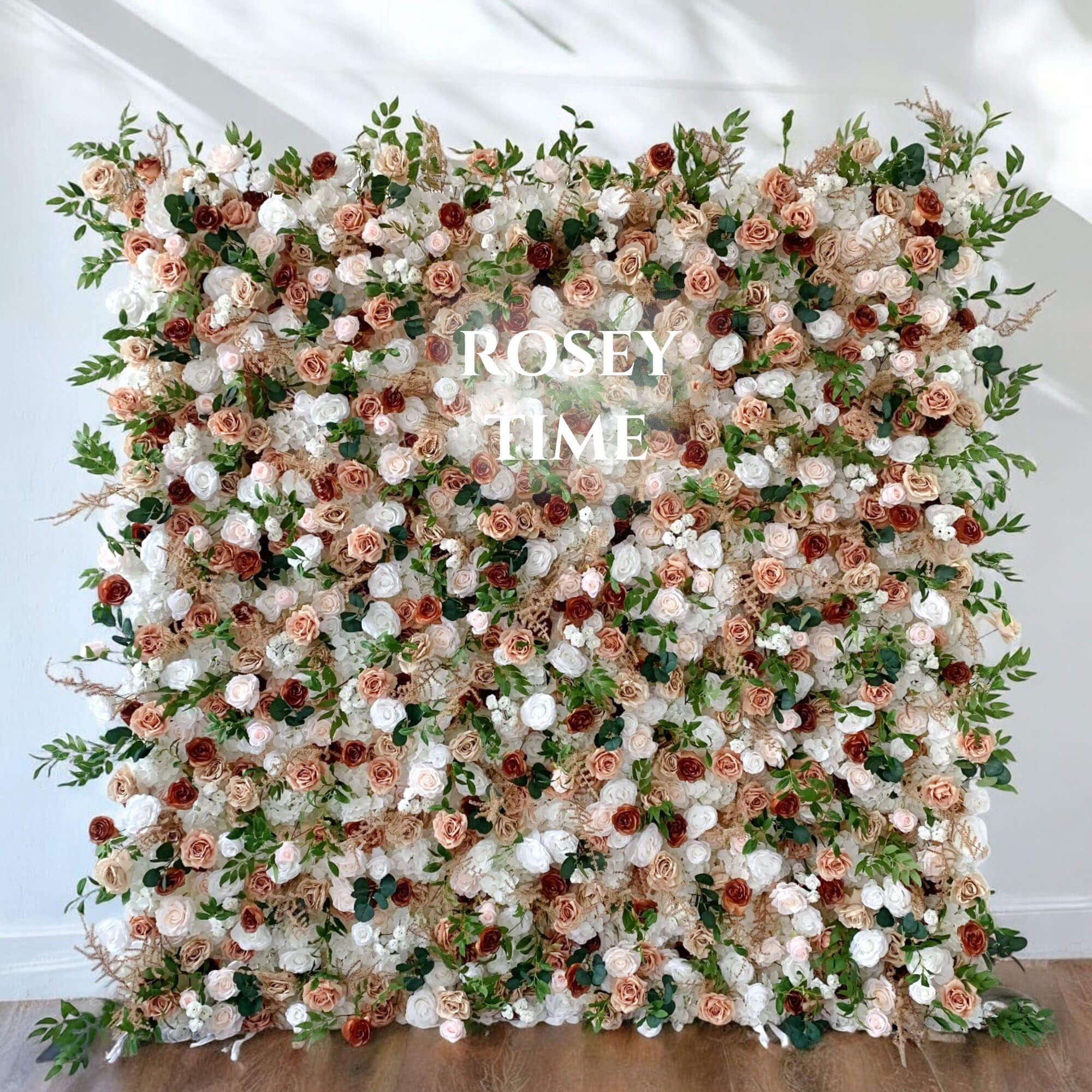š„BF-SALE: 5D Tan Flower Wall Roll Up Fabric Back #RTW226