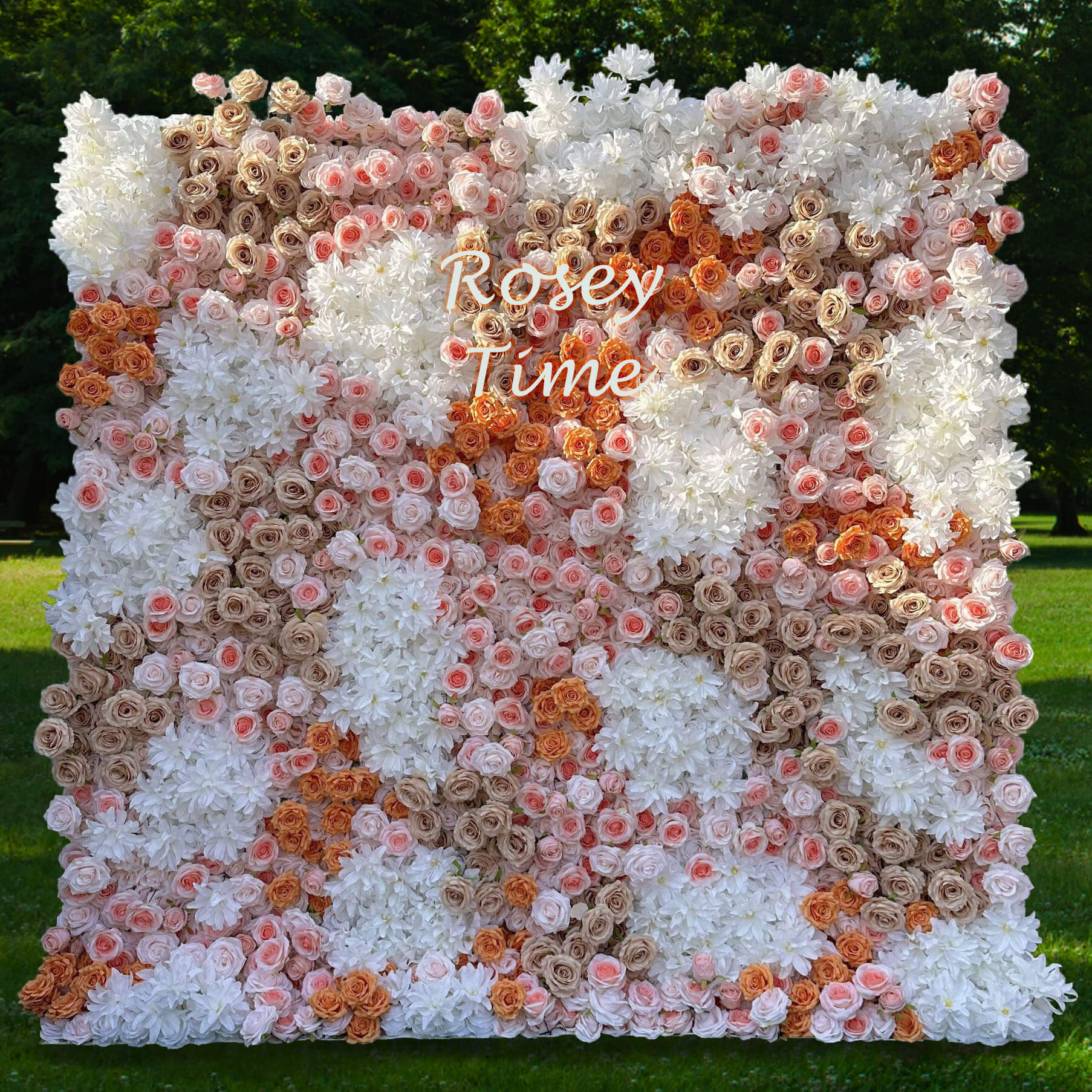 š„BF-Sale: 3D Flower Wall Roll Up Fabric Back #RTW320