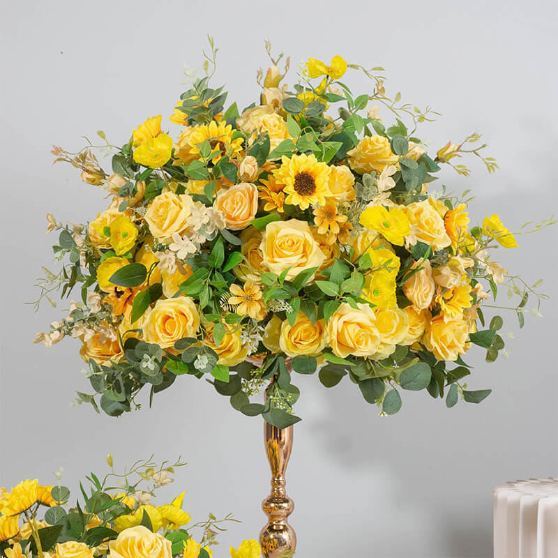 Roseytime Yellow Wedding Flower Ball #RTB076