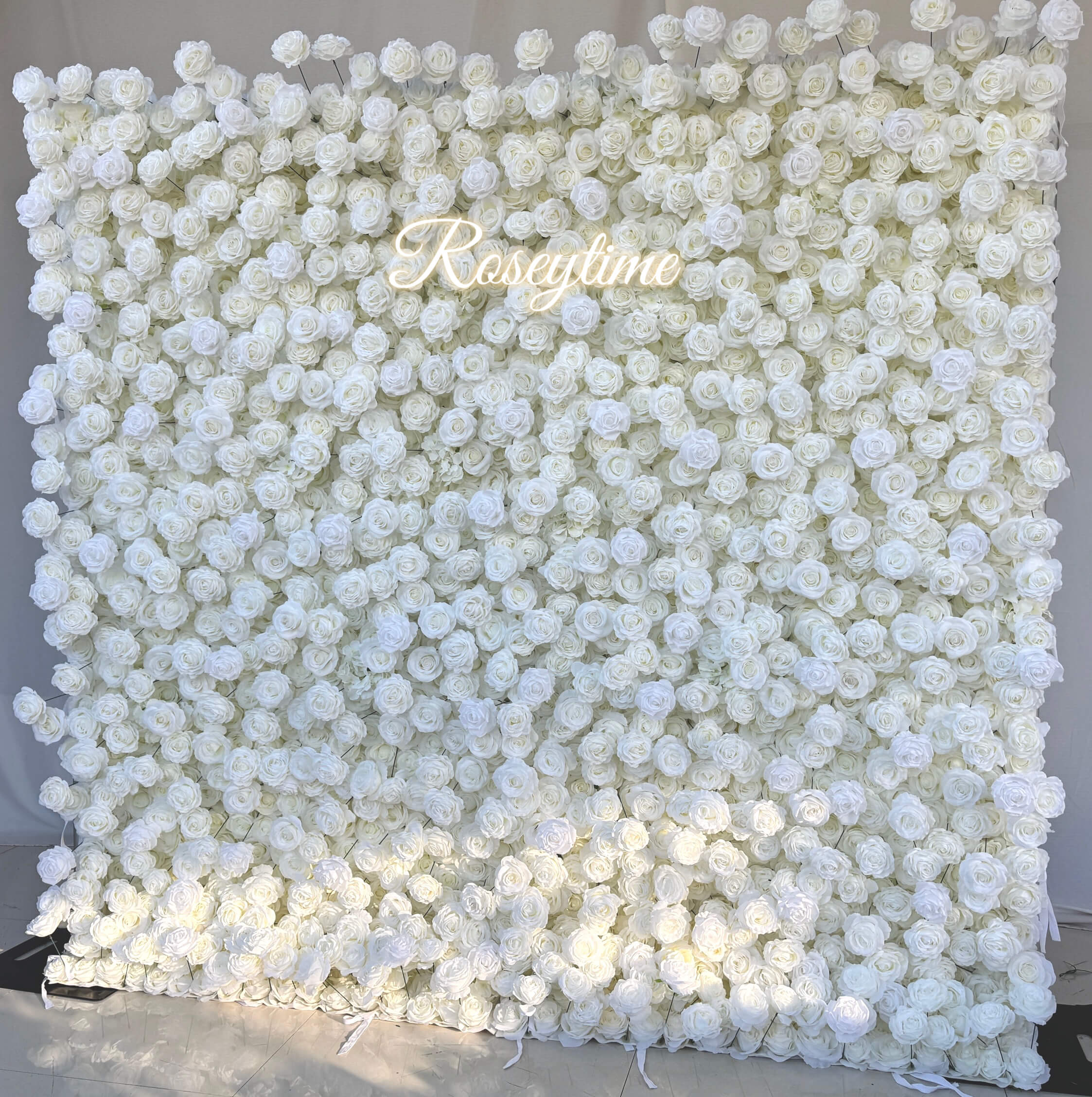 white flowerwall
